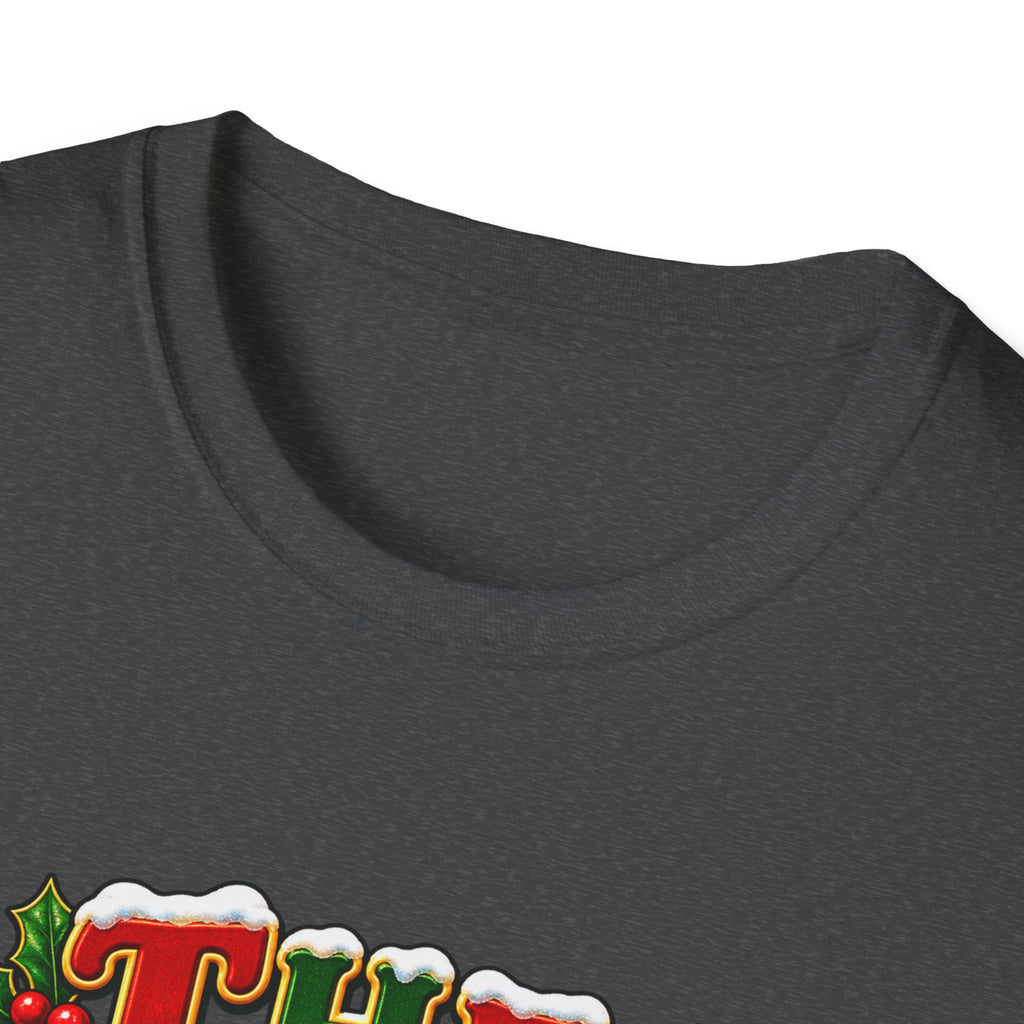 The Halls Matching Couples Christmas T-Shirt — Festive Holly Holiday Tee