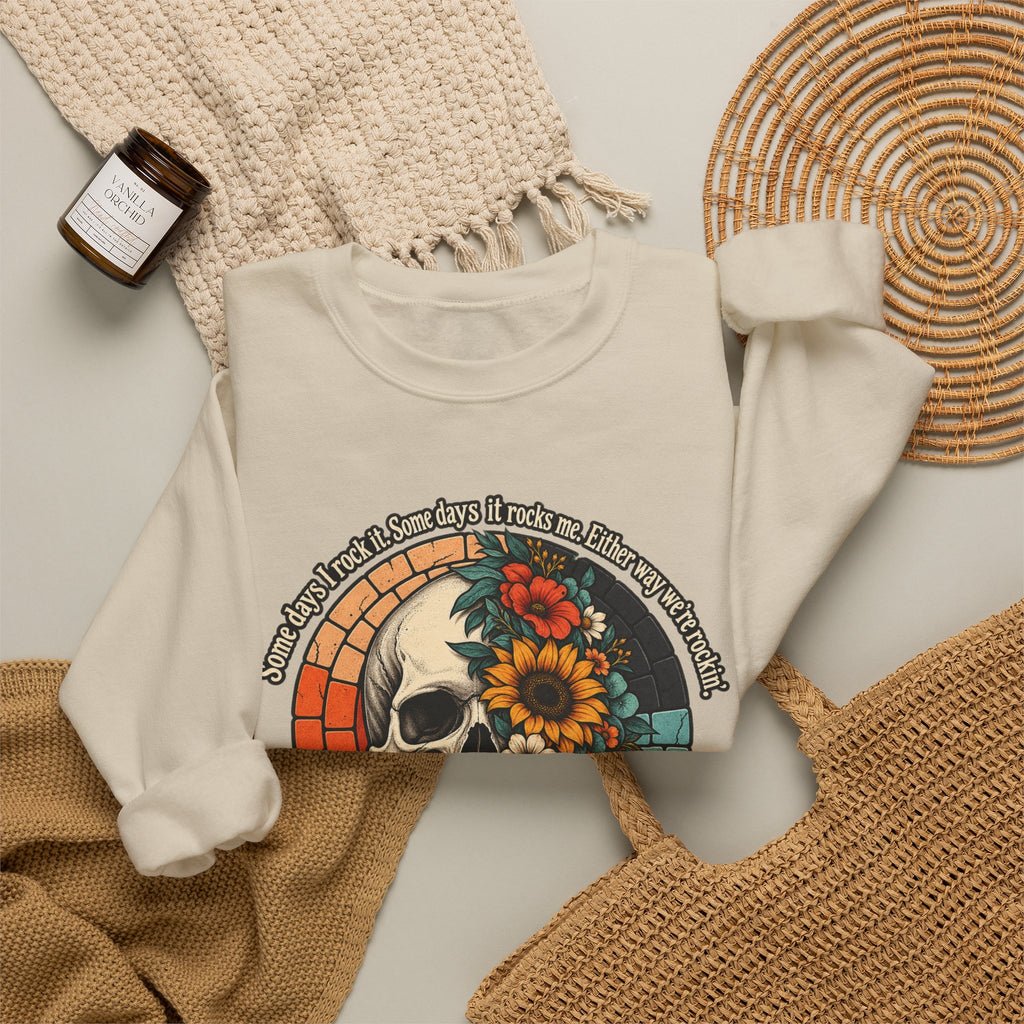 Recovery Skull & Flowers Crewneck Sweatshirt