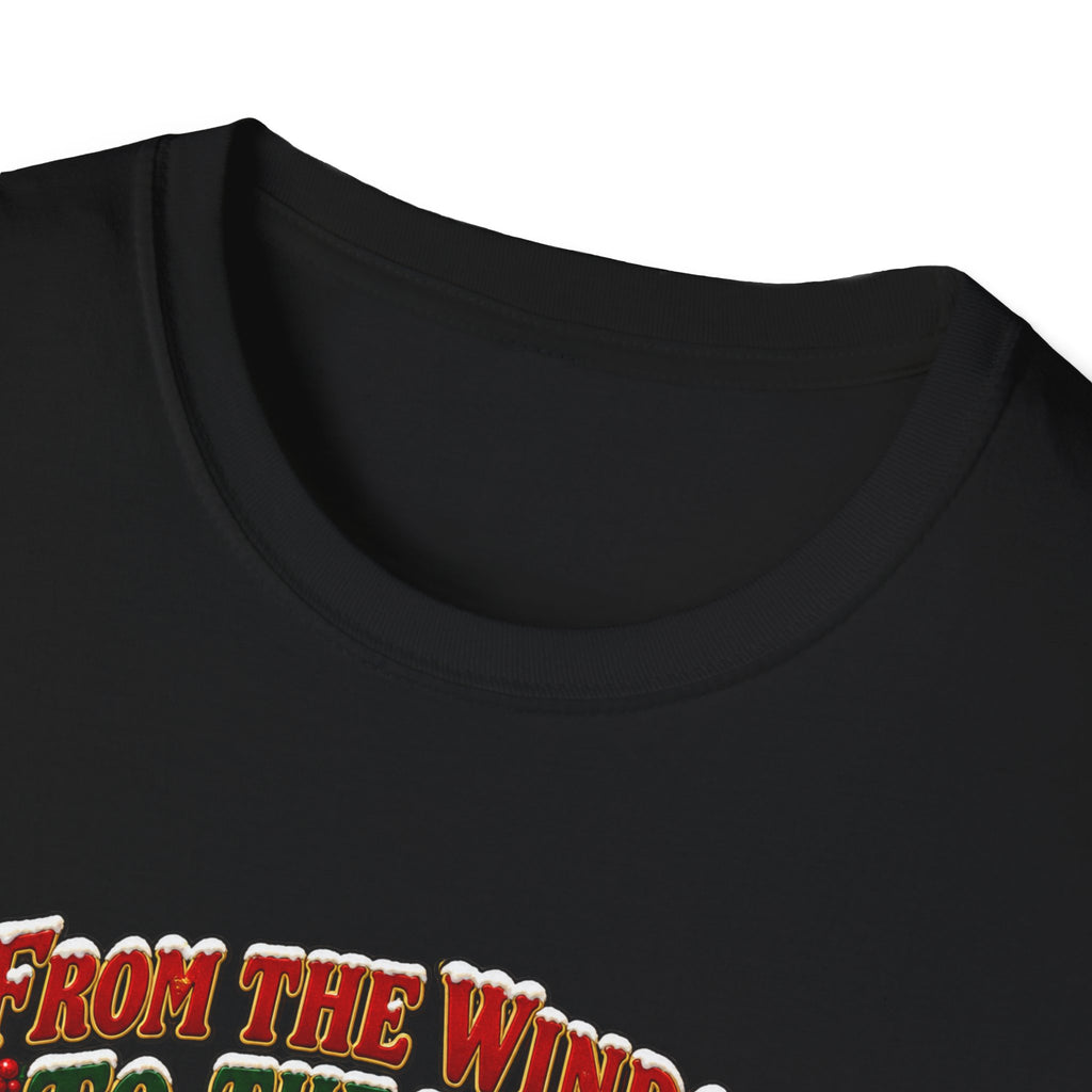 Funny Matching Couples Christmas T-Shirt — “From the Window to the Walls I’m About to Deck These Halls” Holiday Tee