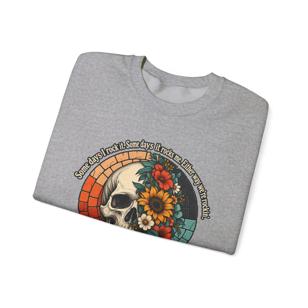 Recovery Skull & Flowers Crewneck Sweatshirt
