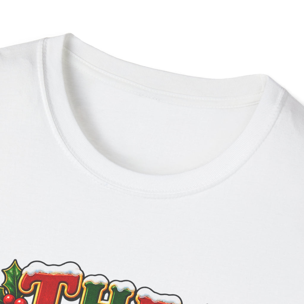 The Halls Matching Couples Christmas T-Shirt — Festive Holly Holiday Tee