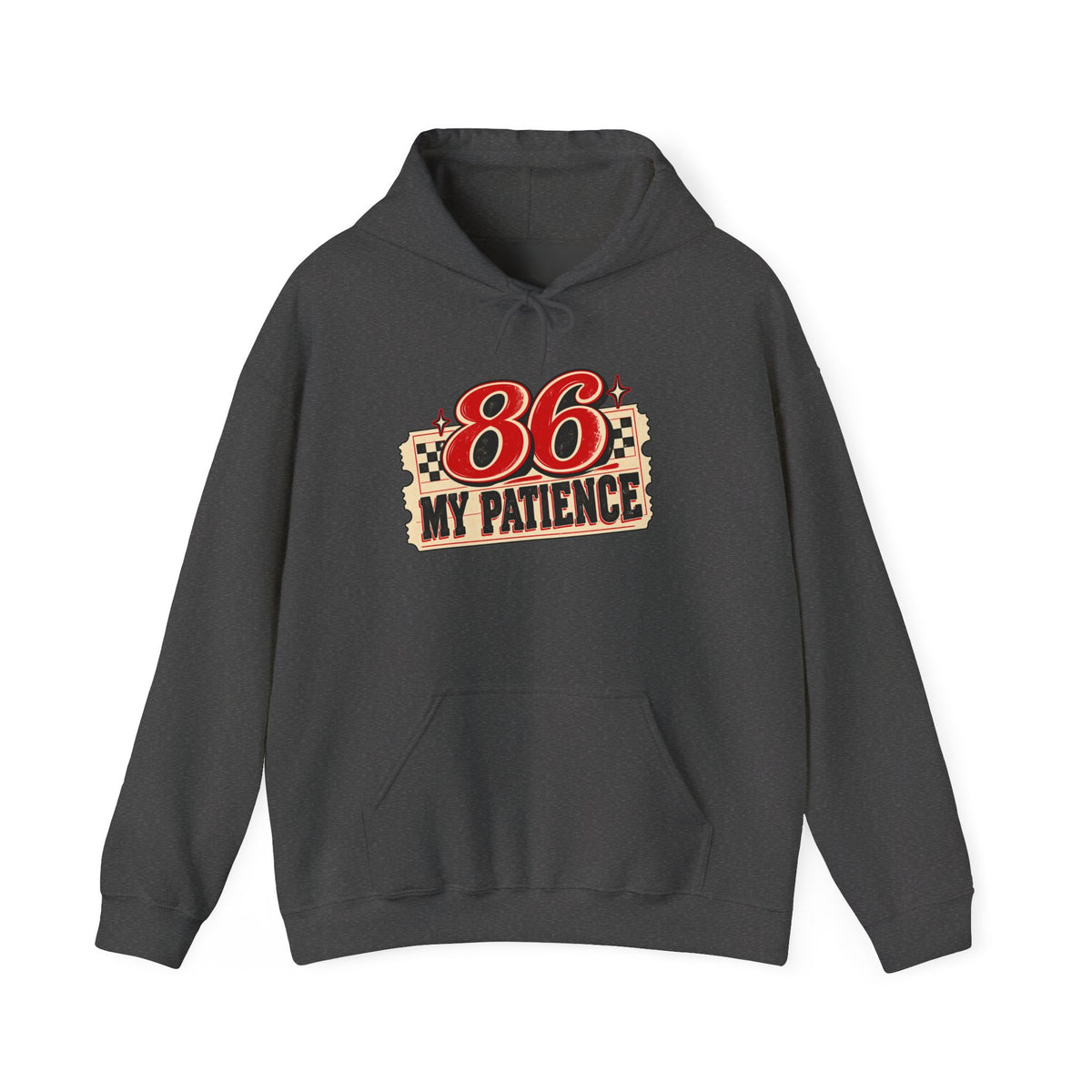 86 My Patience Hoodie – Retro Vintage Graphic Hooded Sweatshirt