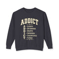 ADDICT Acrostic Crewneck Sweatshirt — Inspirational 'Always Determined...' Motivational Pullover