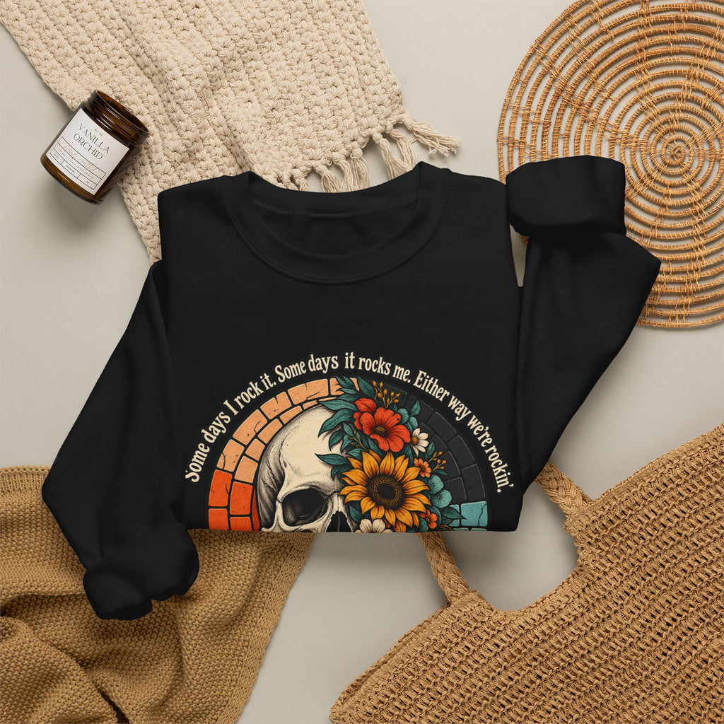 Recovery Skull & Flowers Crewneck Sweatshirt