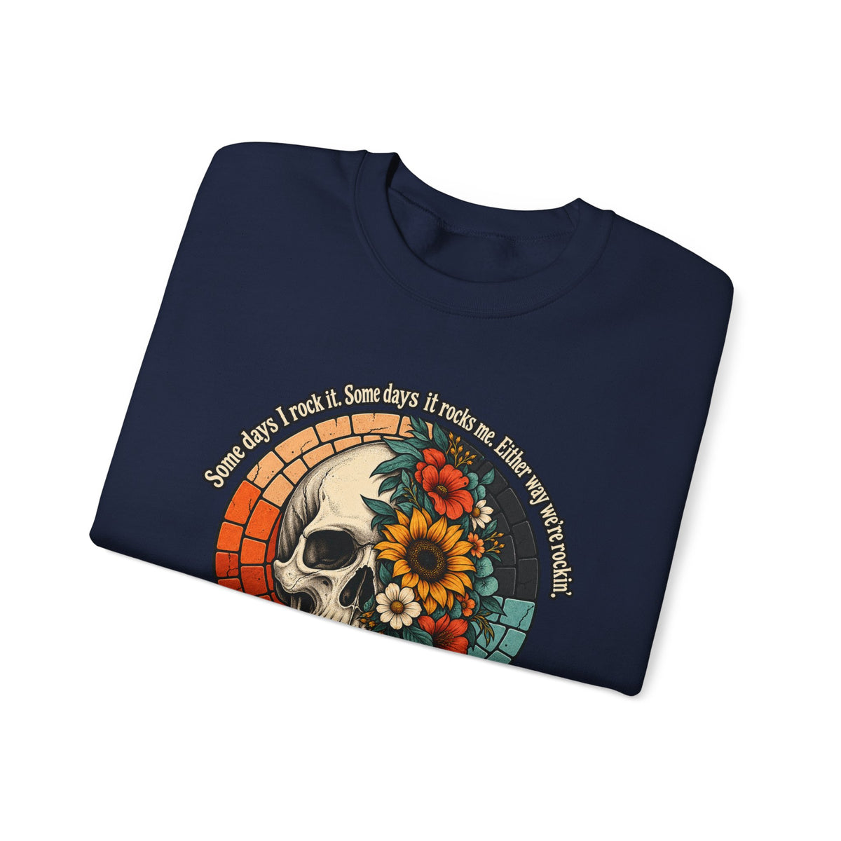 Recovery Skull & Flowers Crewneck Sweatshirt
