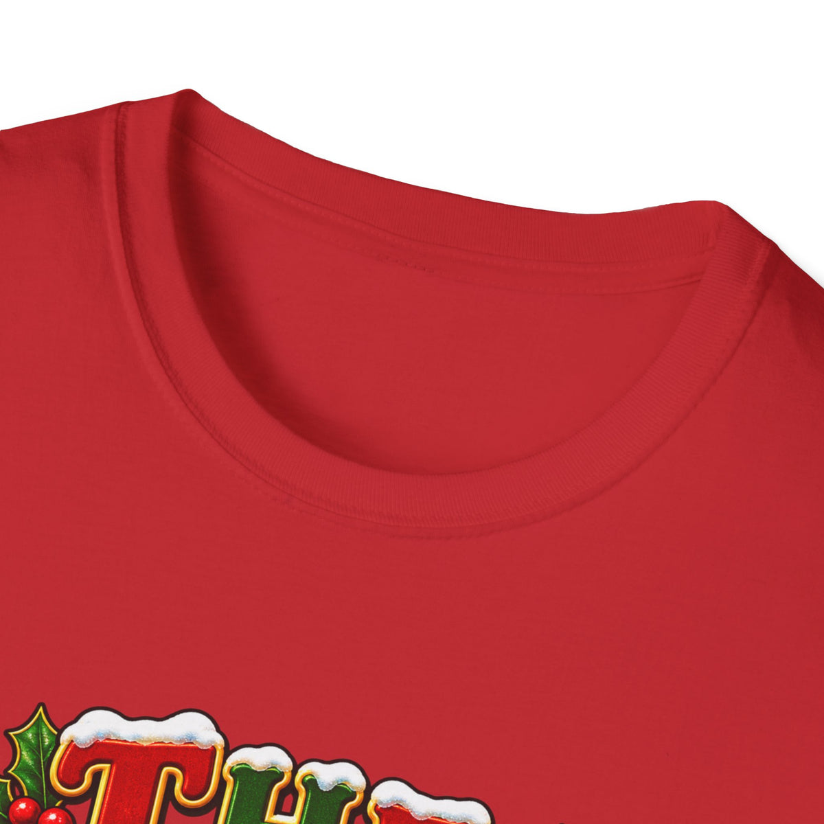 The Halls Matching Couples Christmas T-Shirt — Festive Holly Holiday Tee