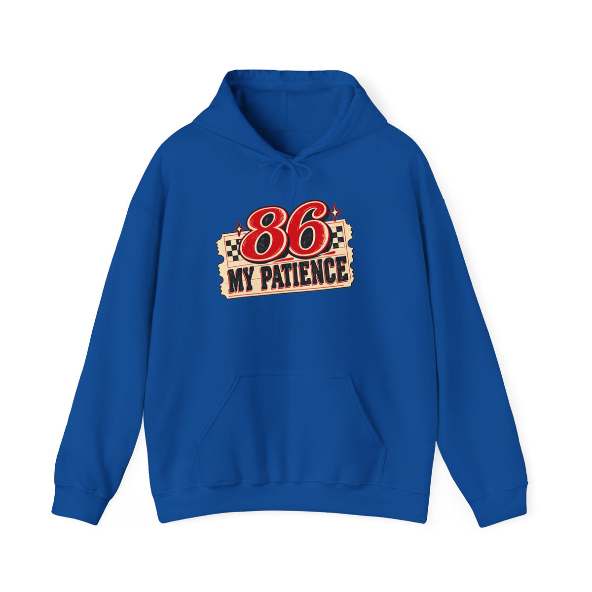 86 My Patience Hoodie – Retro Vintage Graphic Hooded Sweatshirt