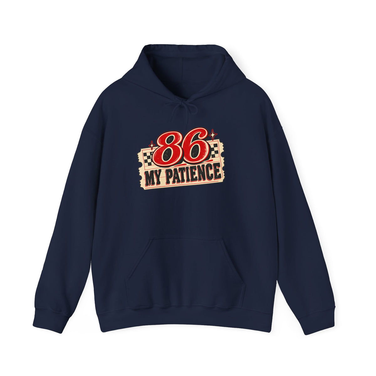 86 My Patience Hoodie – Retro Vintage Graphic Hooded Sweatshirt