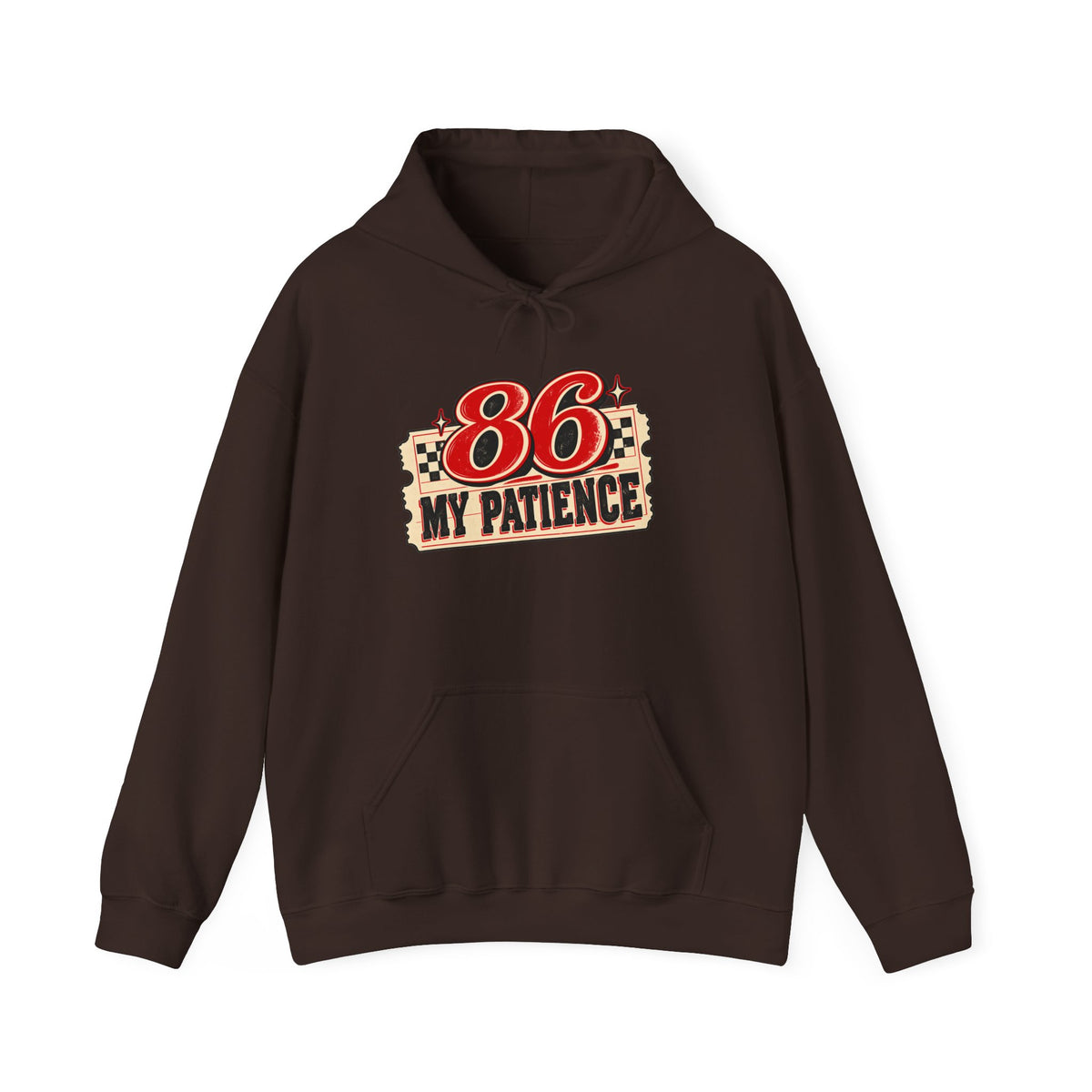 86 My Patience Hoodie – Retro Vintage Graphic Hooded Sweatshirt