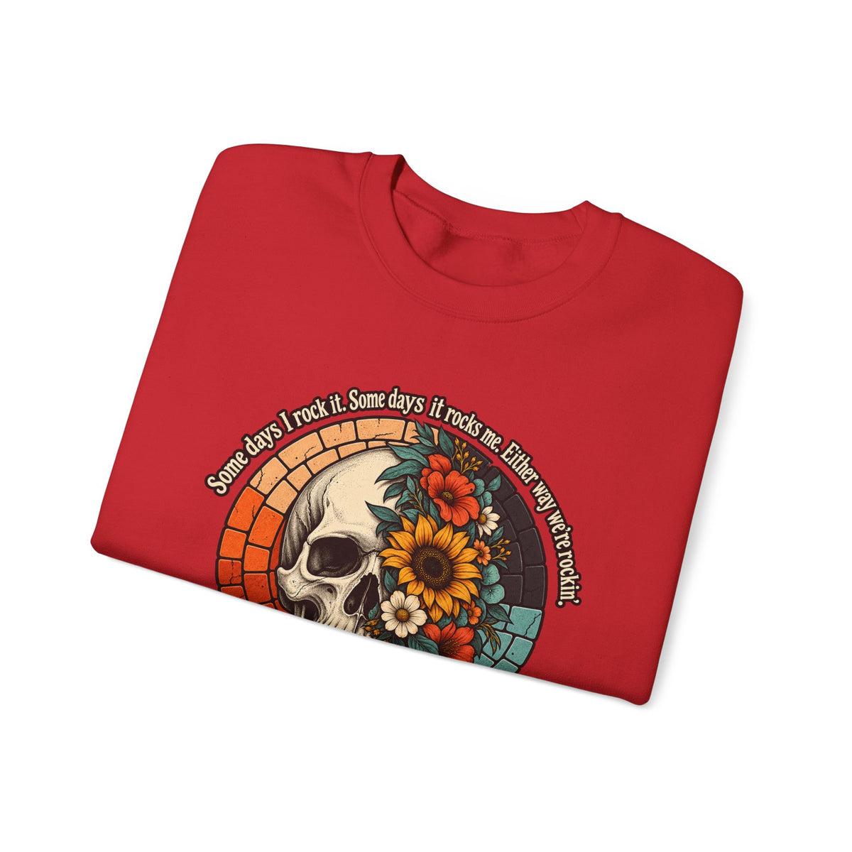 Recovery Skull & Flowers Crewneck Sweatshirt