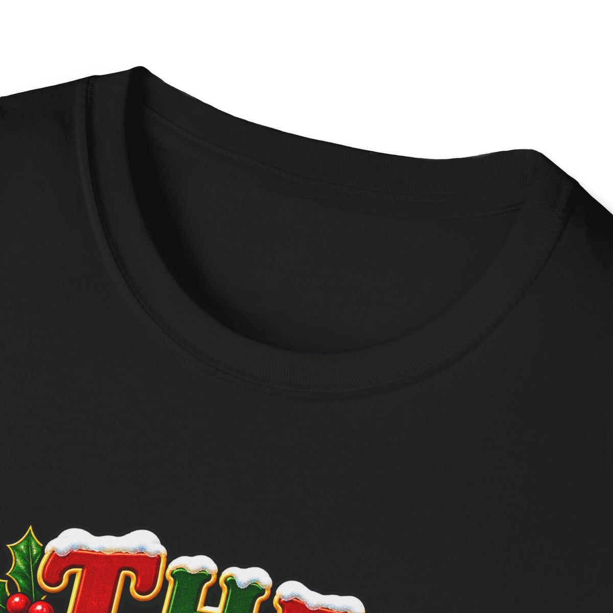 The Halls Matching Couples Christmas T-Shirt — Festive Holly Holiday Tee