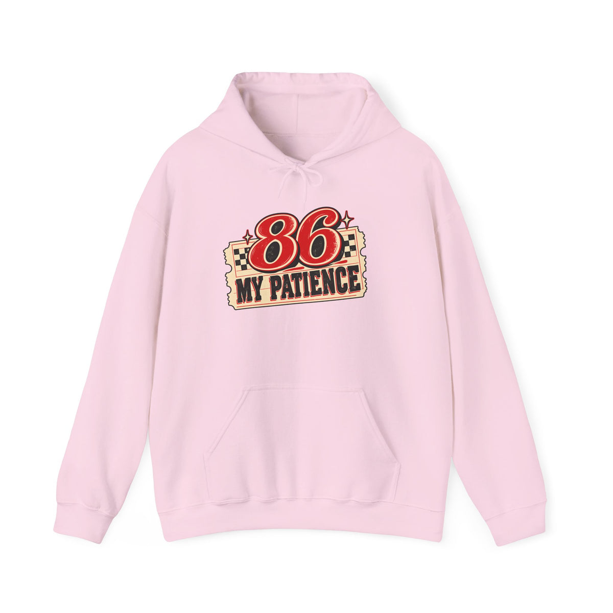 86 My Patience Hoodie – Retro Vintage Graphic Hooded Sweatshirt