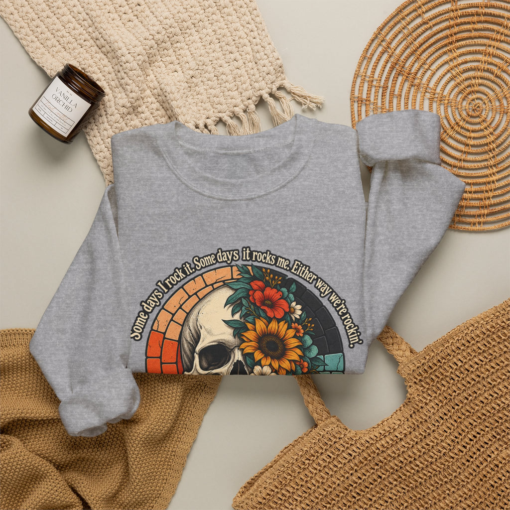 Recovery Skull & Flowers Crewneck Sweatshirt